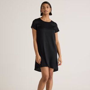 Quince Washable Stretch Silk Tee Dress